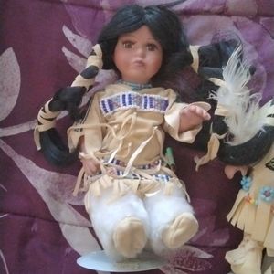 Timeless native Indian porcelain doll
